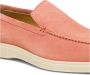 Santoni Suède Loafer Stijl voor Mannen Pink Heren - Thumbnail 5