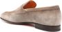 Santoni Suede Slip-On Loafers Almond Toe Beige Heren - Thumbnail 3