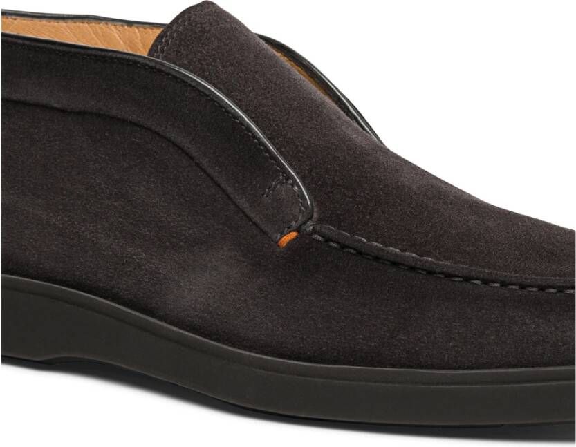 Santoni Suede Woestijnlaars voor Mannen Gray Heren