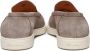 Santoni Taupe Suède Loafers Rubber Zool Beige Heren - Thumbnail 4