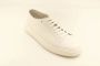 Santoni Witte Graanlederen Lage Sneaker White Heren - Thumbnail 3