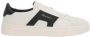 Santoni Witte Lage Sneakers van Leer met Dubbele Gesp Detail White Heren - Thumbnail 2