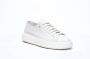 Santoni Witte Leren Sneakers met Voorsluiting White Dames - Thumbnail 2