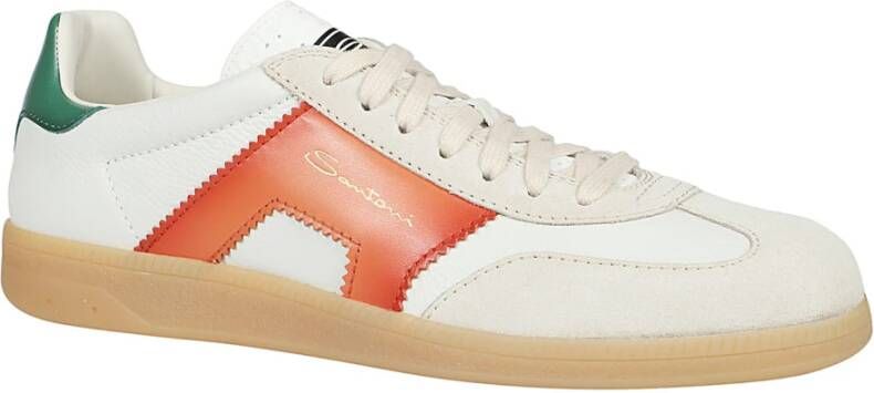 Santoni Witte Olympic Sneakers White Heren