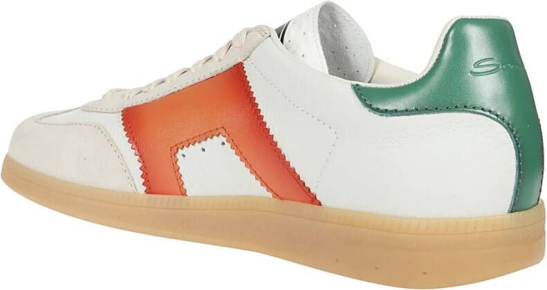 Santoni Witte Olympic Sneakers White Heren