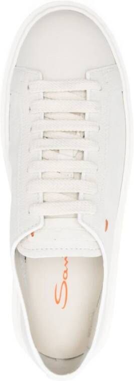 Santoni Witte Sneakers White Dames