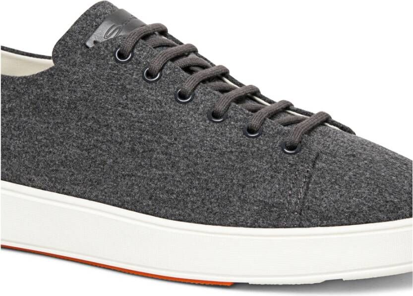 Santoni Wollen sneaker voor heren Gray Heren