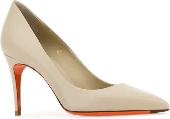 Santoni Zandleren Pumps 9 cm Hak Beige Dames