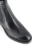 Santoni Zwarte Brogue Chelsea Platte Schoenen Black Dames - Thumbnail 5