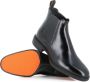 Santoni Zwarte Chelsea Leren Enkellaarzen Black Heren - Thumbnail 2