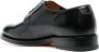 Santoni Zwarte Gepoetste Leren Derby Schoenen Black Heren - Thumbnail 3