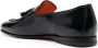 Santoni Zwarte Kwastloafer Leren Zool Black Heren - Thumbnail 3