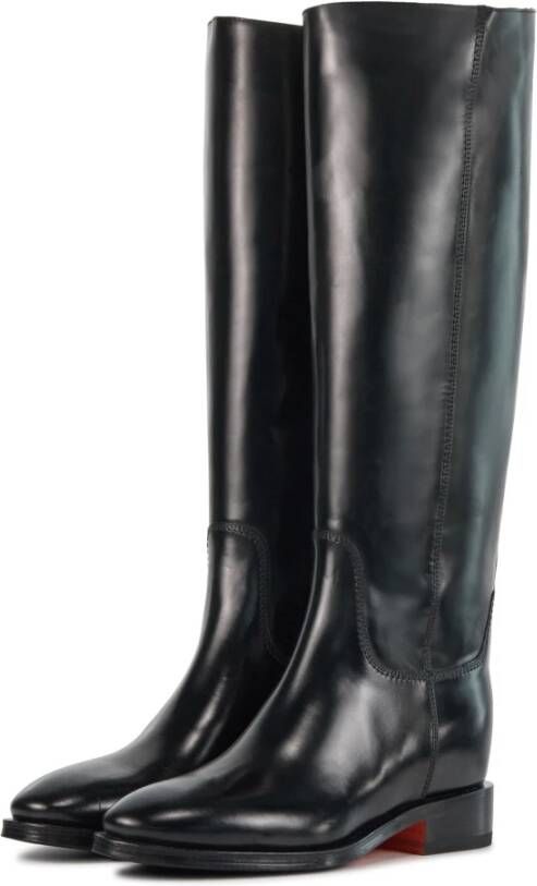 Santoni Zwarte Laarzen Black Dames