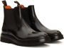 Santoni Zwarte Leren Chelsea Laarzen Black Heren - Thumbnail 3