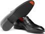 Santoni Zwarte Leren Penny Loafer Schoenen Black Heren - Thumbnail 3