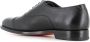 Santoni Zwarte Oxford Leren Schoenen Ambachtelijk Goodyear Black Heren - Thumbnail 4