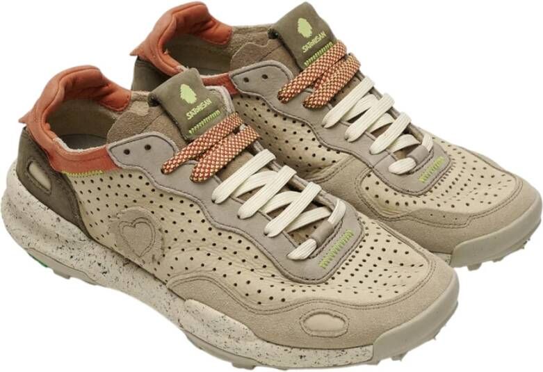 Satorisan Stijlvolle Beige Sneakers Beige Heren