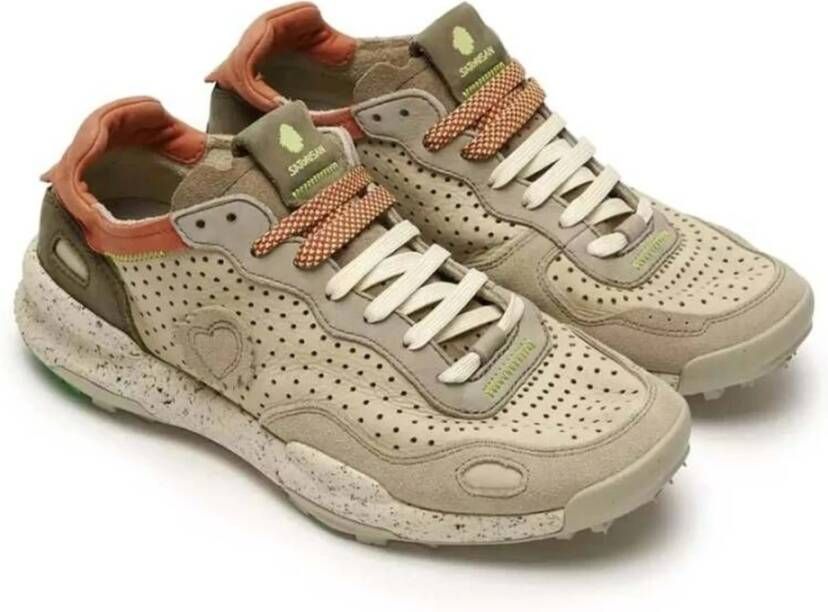 Satorisan Chacrona Laser Premium Sneakers Beige Heren