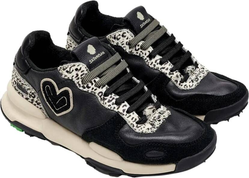 Satorisan Chacrona Premium Sneakers Black Dames