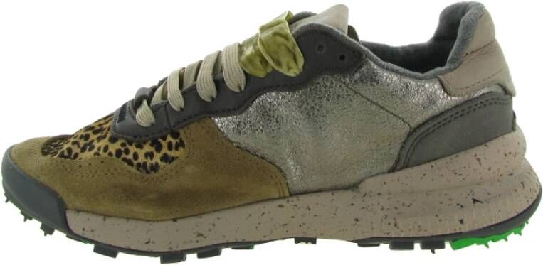 Satorisan Leopard Warm Taupe Schoenen Green Dames