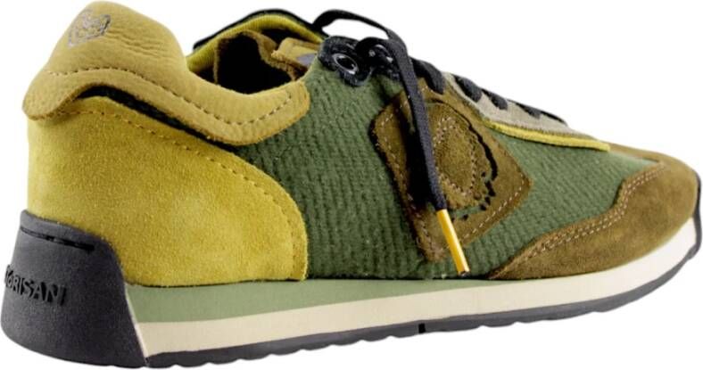 Satorisan Psychedelische Khaki Sneakers Green Heren