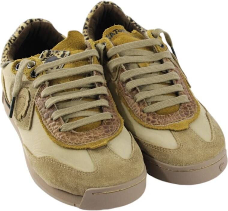 Satorisan Stijlvolle String Schoenen Beige Dames