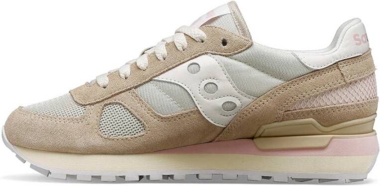 Saucony Beige Sneakers Shadow Original Stijlvol Comfort Multicolor Dames