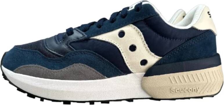 Saucony Blauw Crème Sneakers Blue Heren