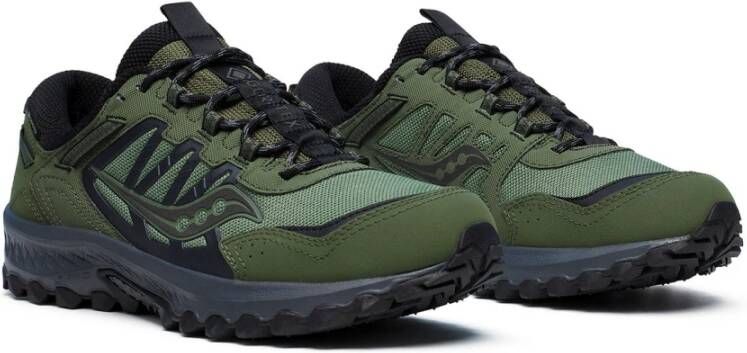 Saucony Bos Zwart Grid Peak Schoenen Green Heren