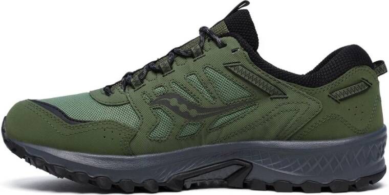 Saucony Bos Zwart Grid Peak Schoenen Green Heren