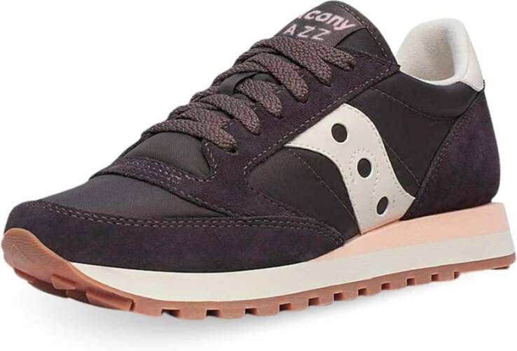 Saucony Bruine Jazz Origin Sneakers Lichtgewicht Stijl Brown Dames