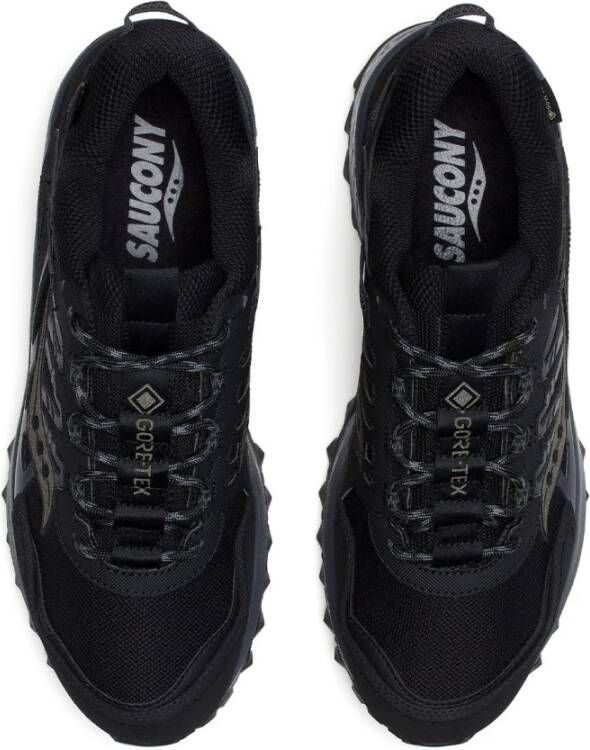 Saucony Grid Peak Gore-Tex Zwarte Schoenen Black Heren