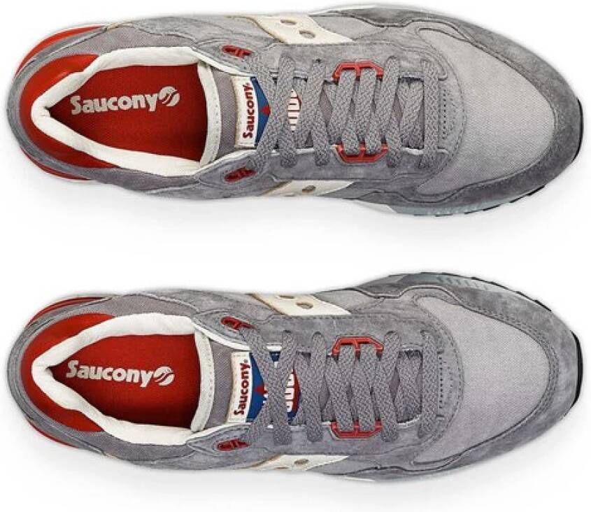 Saucony Grijs Rood Shadow 5000 Sneakers Multicolor Heren