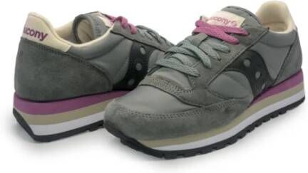 Saucony Grijze en zwarte Jazz Triple sneakers Gray Dames