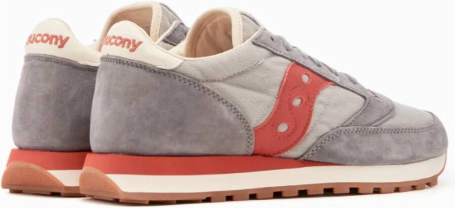 Saucony Grijze Sneakers met Golvende Zool Gray Heren