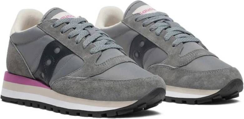 Saucony Grijze Sneakers Triple Tussenzool Comfort Gray Dames