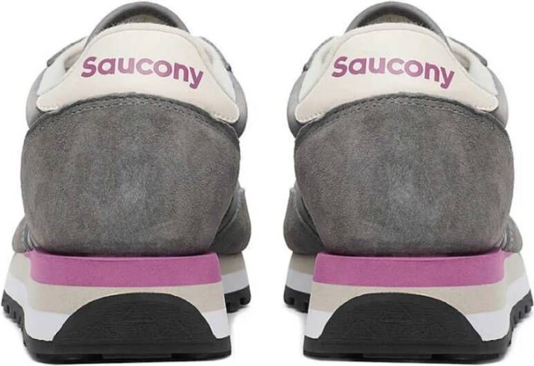 Saucony Grijze Sneakers Triple Tussenzool Comfort Gray Dames