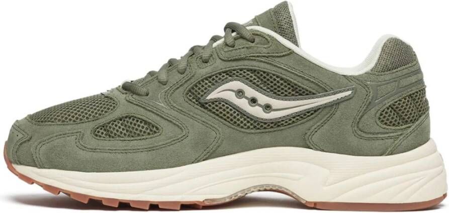 Saucony Groene Sportieve Mesh Sneakers Green Heren