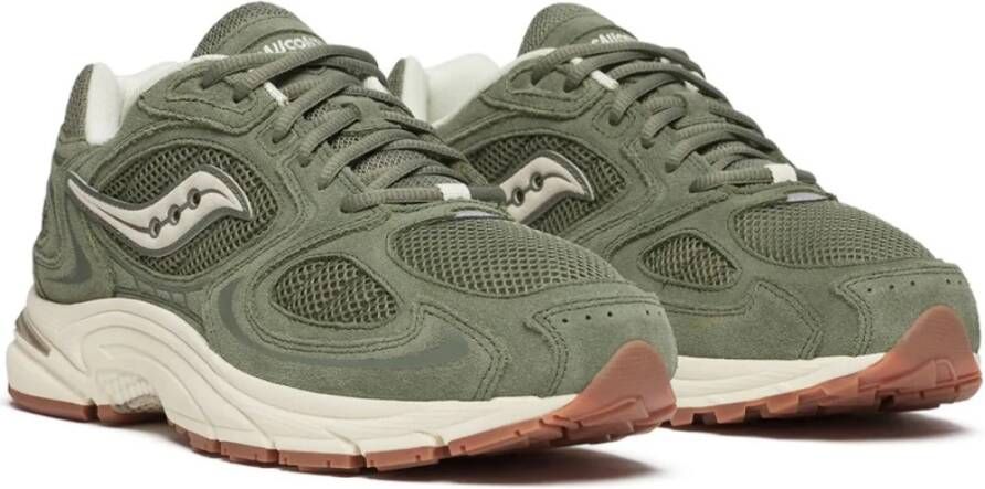 Saucony Groene Sportieve Mesh Sneakers Green Heren