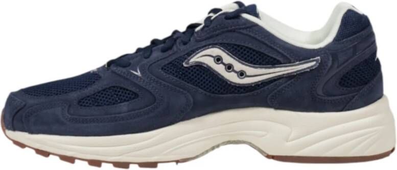 Saucony Heren Leren Sneakers Collectie Blue Heren