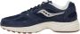 Saucony Blauwe Leren Sneakers met Rubberen Zool Blue Heren - Thumbnail 3