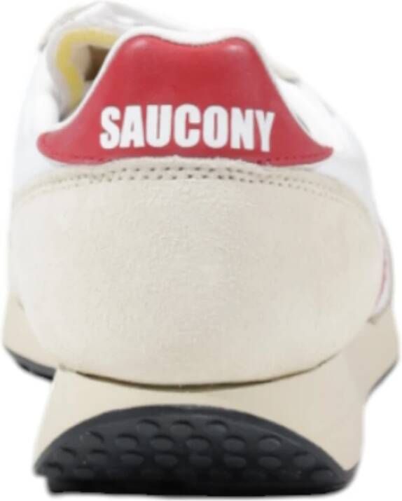 Saucony Heren Sneakers Leer Textiel Synthetisch Collectie White Heren