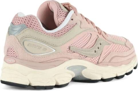 Saucony Leren en stoffen sneakers Progrid Omni 9 Pink Dames