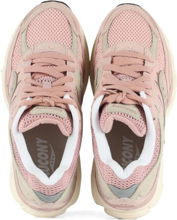 Saucony Leren en stoffen sneakers Progrid Omni 9 Pink Dames