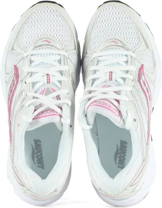 Saucony Mesh en Eco-leer Sneakers Ride Millennium White Dames