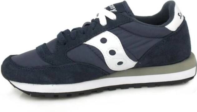 Saucony Navy Wit Jazz Original Sneakers Blue Dames