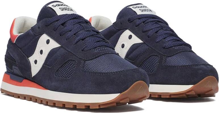 Saucony Navy Orange Shadow Original Sneakers Blue Heren