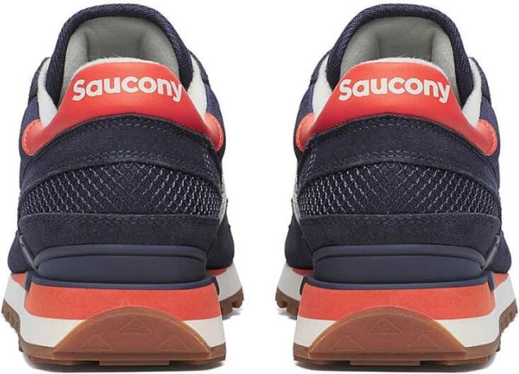 Saucony Navy Orange Shadow Original Sneakers Blue Heren