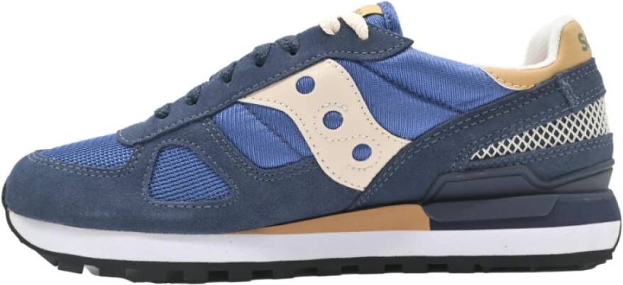 Saucony Navy Tan Shadow Original Sneakers Blue Heren