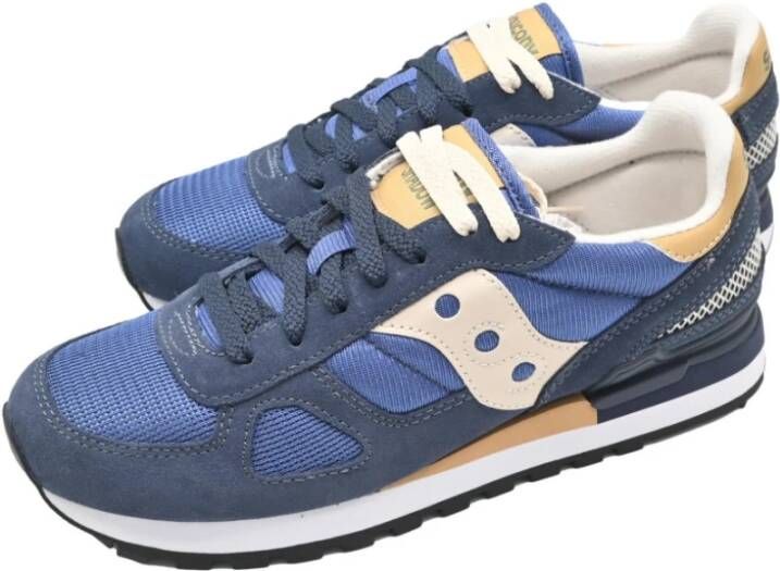 Saucony Navy Tan Shadow Original Sneakers Blue Heren